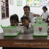 5th & 6th Grade Students using XO Laptops